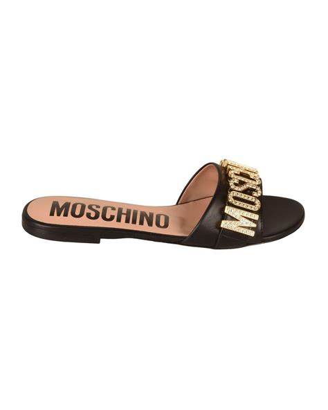 moschino sliders women.